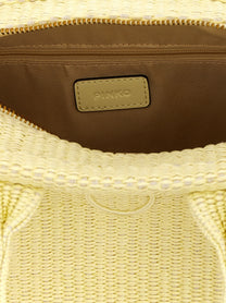 Pinko Beach Mini Shopping Bag Yellow
