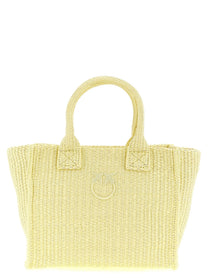Pinko Beach Mini Shopping Bag Yellow