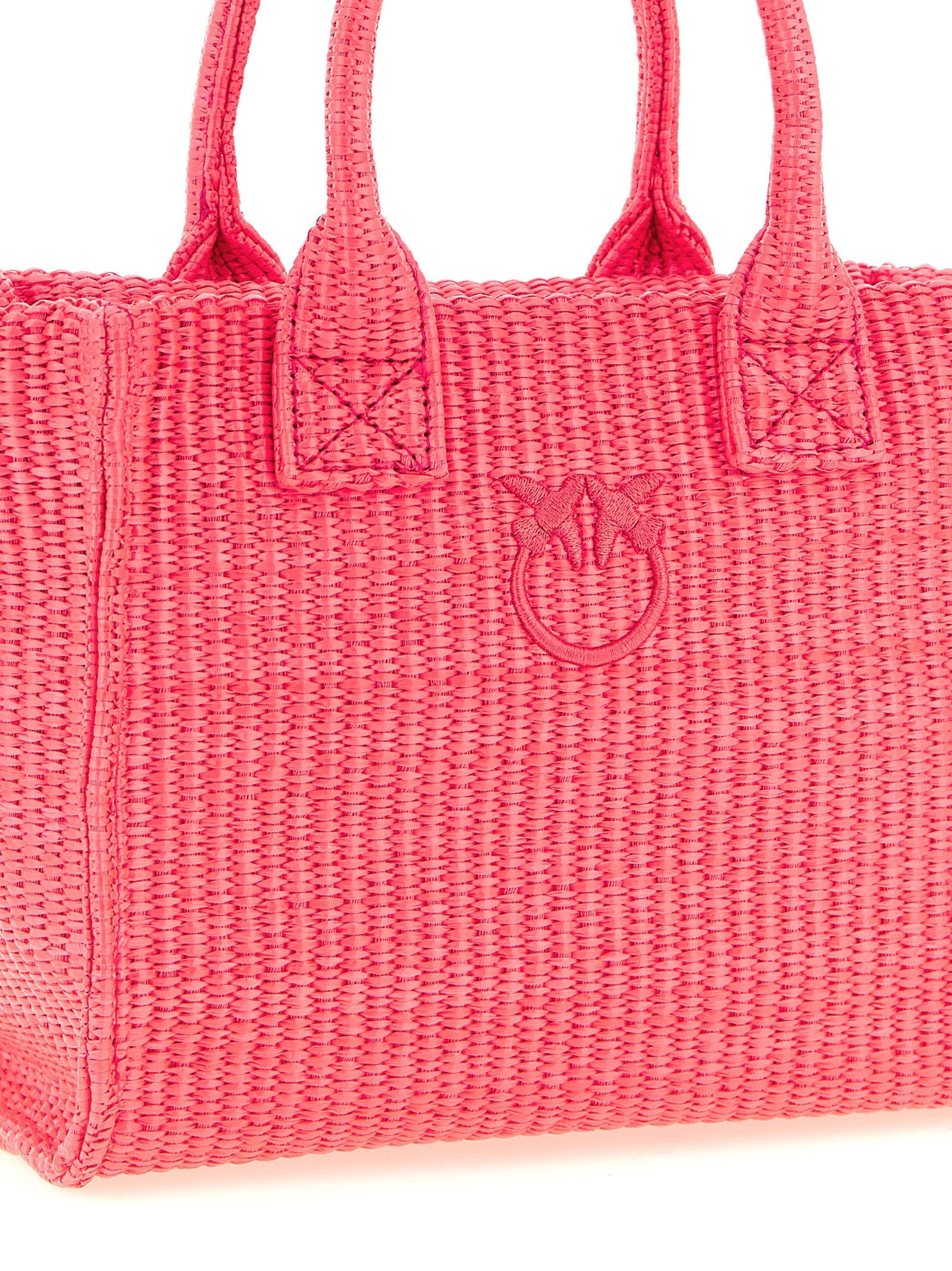 Pinko Beach Mini Shopping Bag Pink
