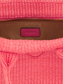 Pinko Beach Mini Shopping Bag Pink