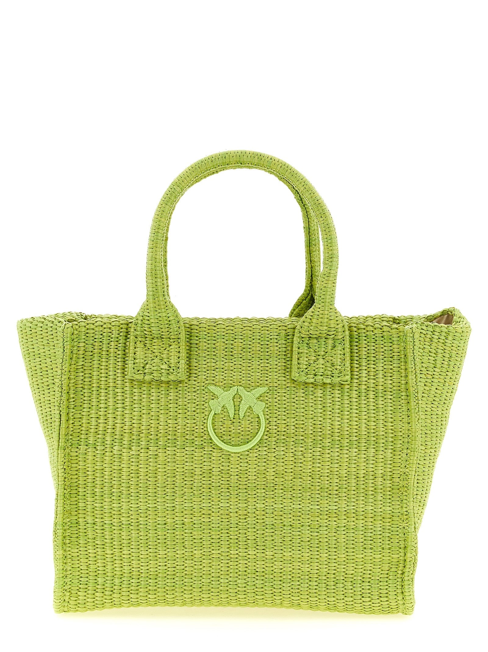 Pinko Beach Mini Shopping Bag Green