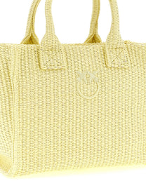 Pinko Beach Mini Shopping Bag Yellow