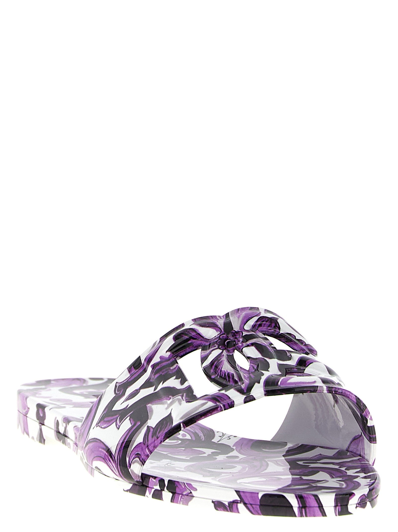 Dolce &amp; Gabbana Beachwear Slides Purple