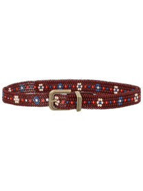 ETRO Women's Beaded Belt Red