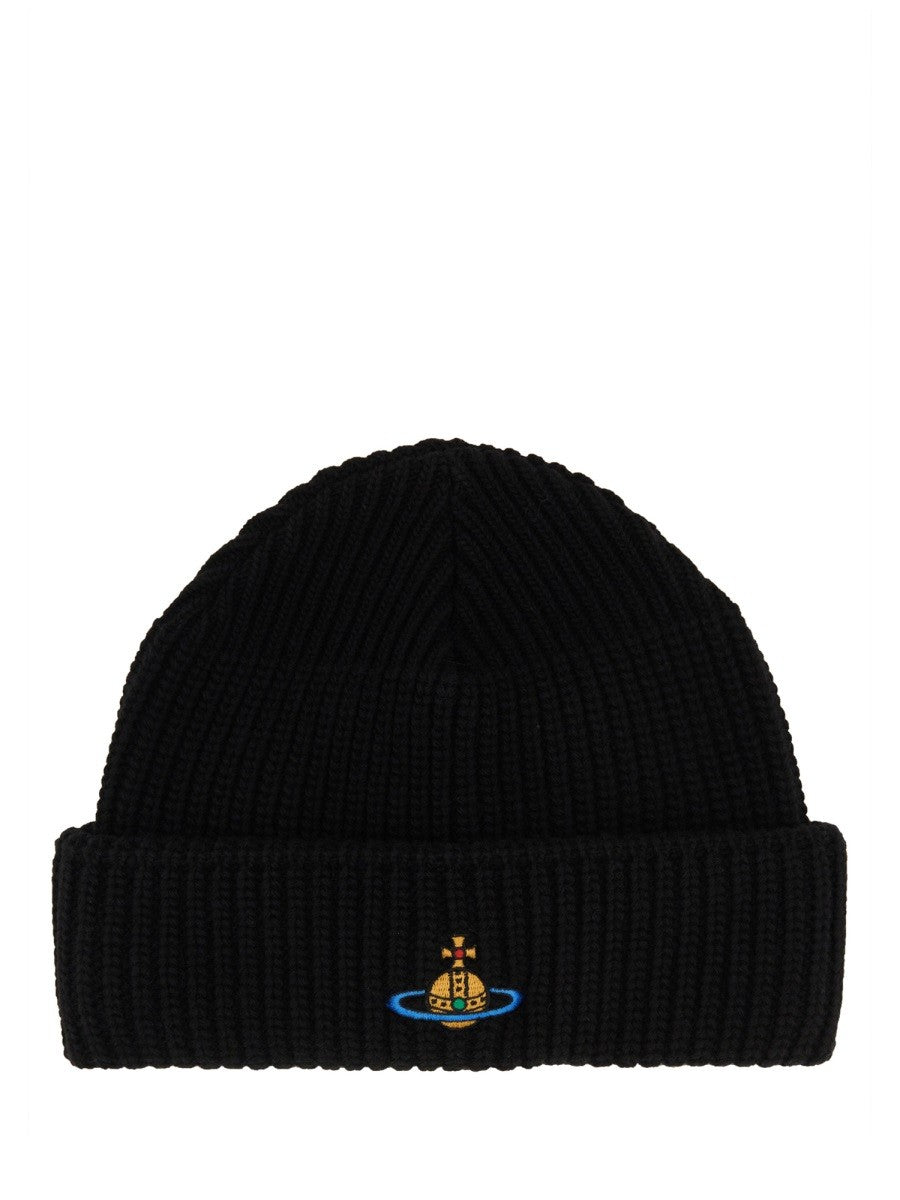 Vivienne Westwood Women's Beanie Hat Black Vivienne Westwood