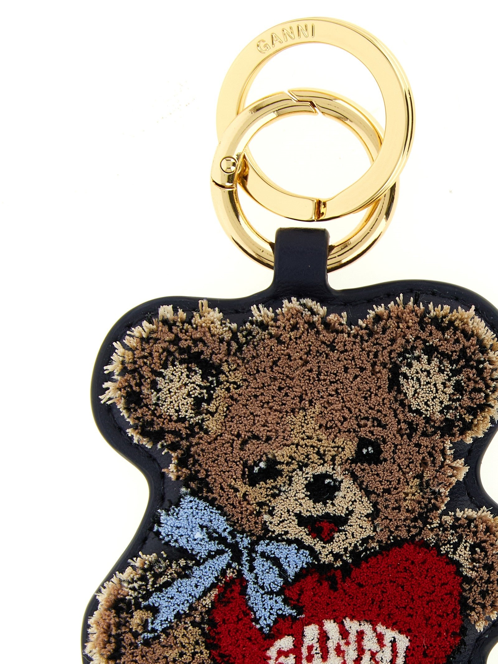 Ganni Bear Keyring Gold