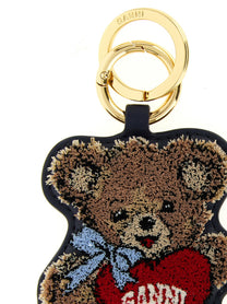 Ganni Bear Keyring Gold