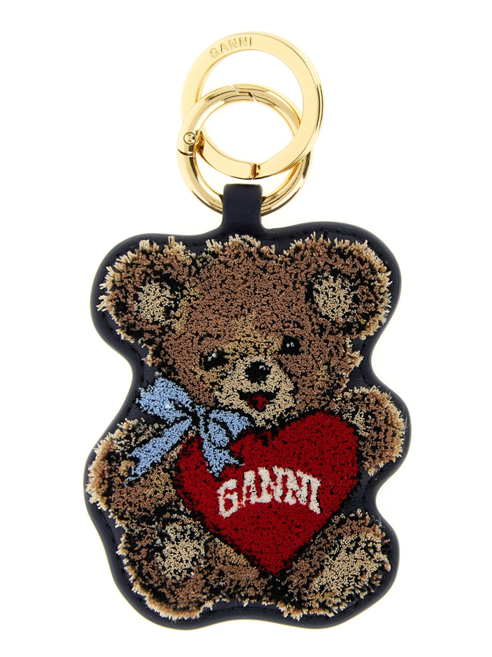 Ganni Bear Keyring Gold