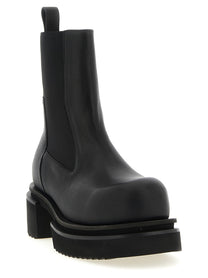 Rick Owens Beatle Bogun Ankle Boots Black