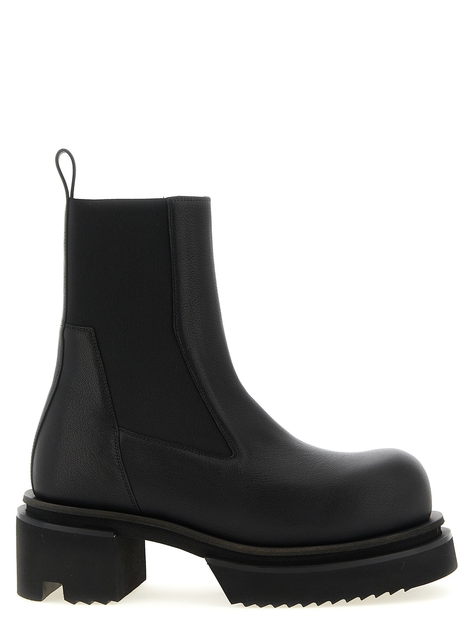Rick Owens Beatle Bogun Ankle Boots Black