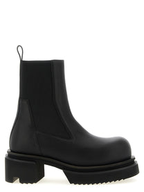 Rick Owens Beatle Bogun Ankle Boots Black