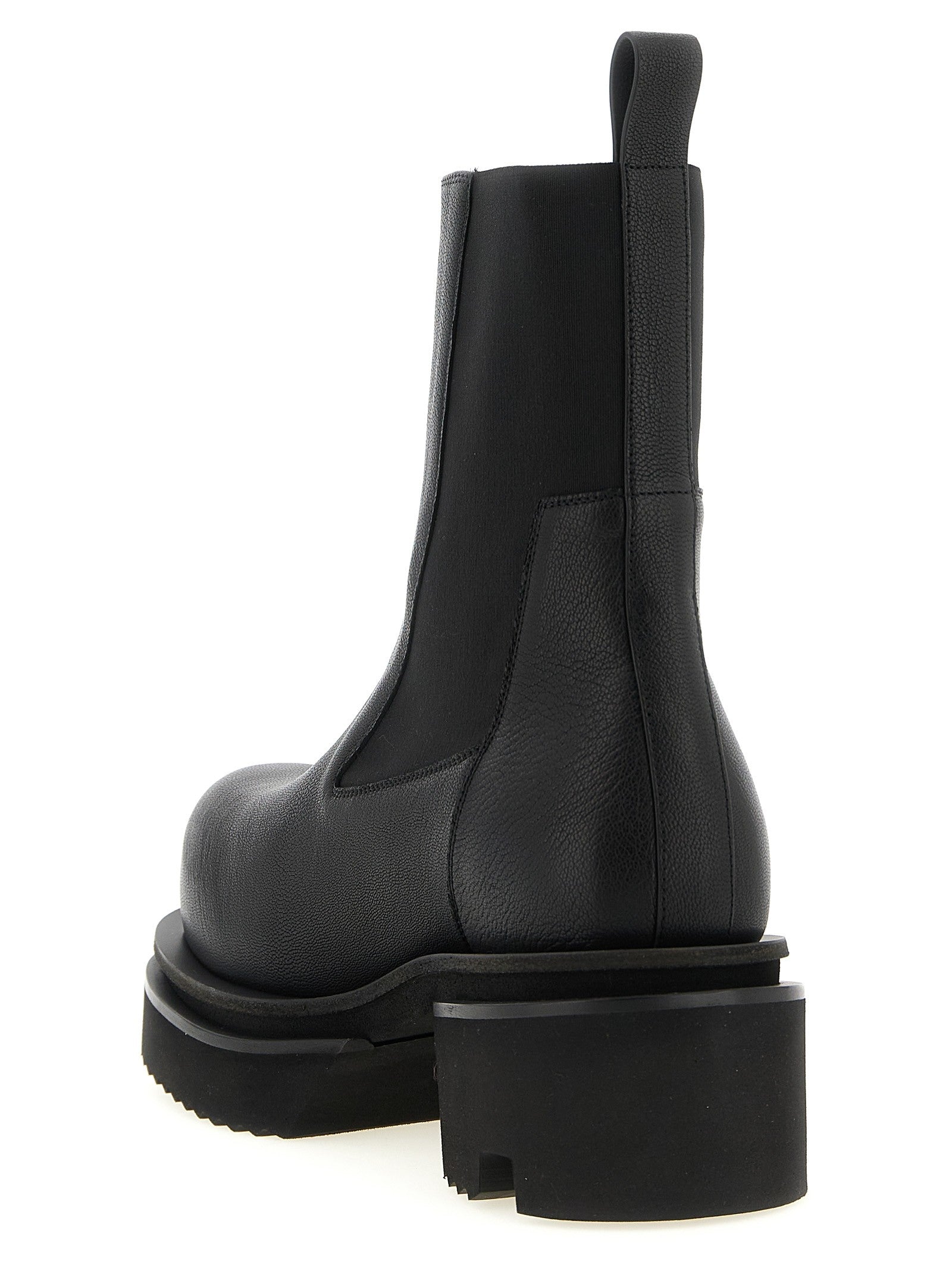 Rick Owens Beatle Bogun Ankle Boots Black