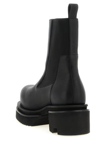 Rick Owens Beatle Bogun Ankle Boots Black