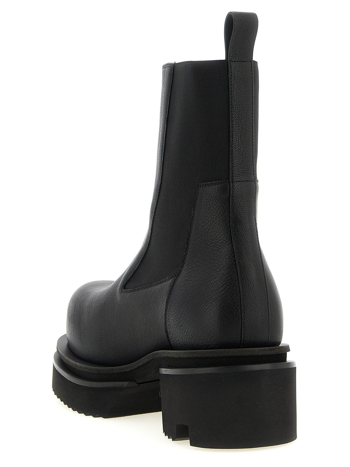 Rick Owens Beatle Bogun Ankle Boots Black, view 3