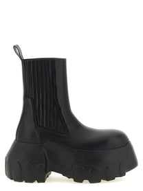 Rick Owens Beatle Mega Tractor Ankle Boots Black