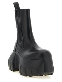 Rick Owens Beatle Mega Tractor Ankle Boots Black