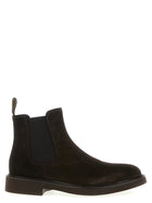 Doucal's Men's Suede Beatles Ankle Boots Gold