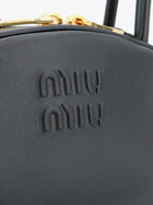 Miu Miu Women's Beau Leather Handbag Black, view 5