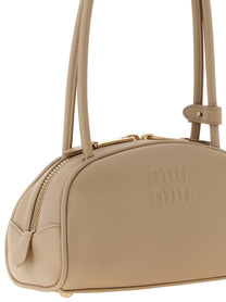 Miu Miu Beau Small Shoulder Bag Beige