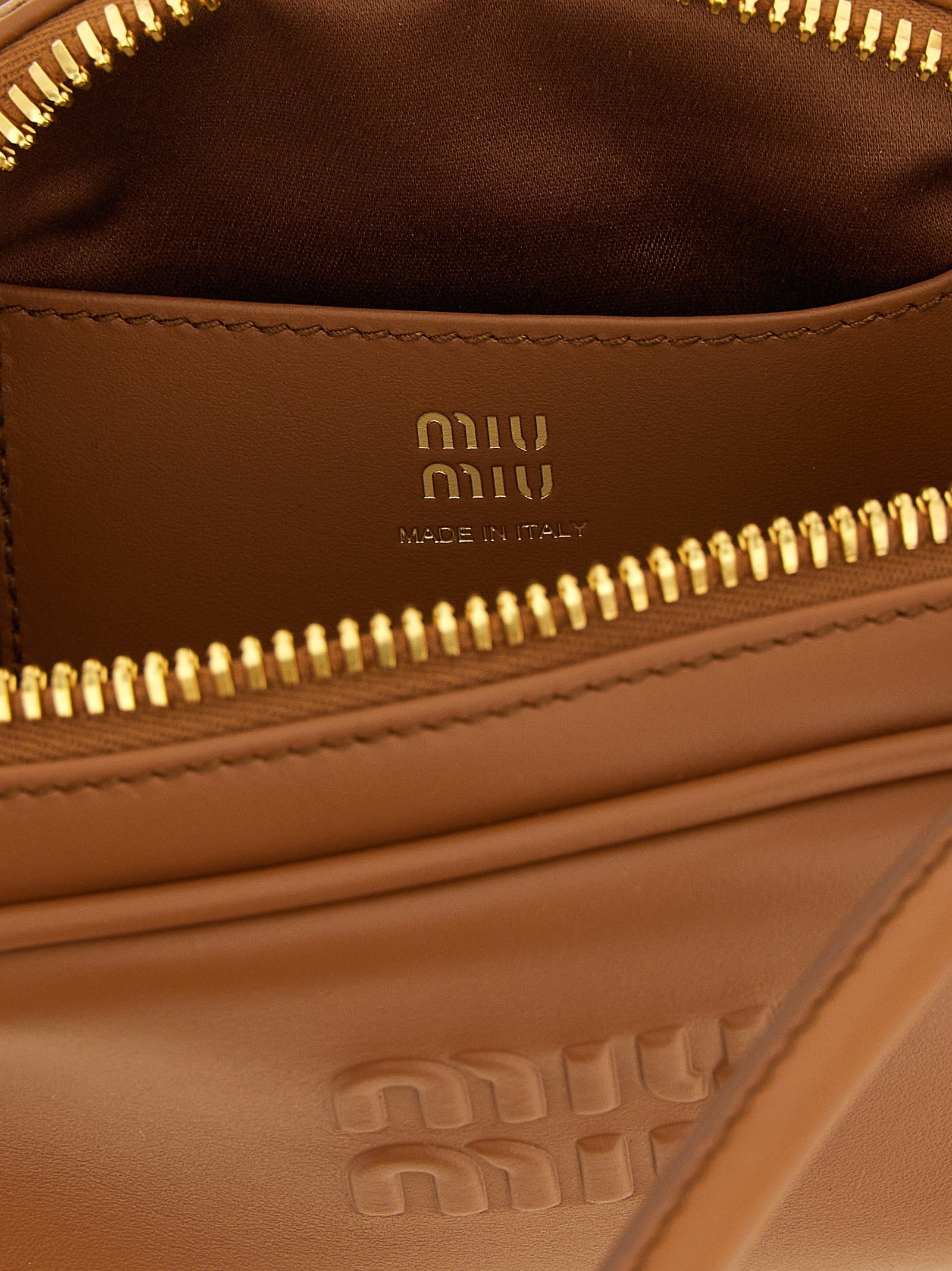 Miu Miu Beau Small Shoulder Bag Brown