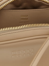 Miu Miu Beau Small Shoulder Bag Beige