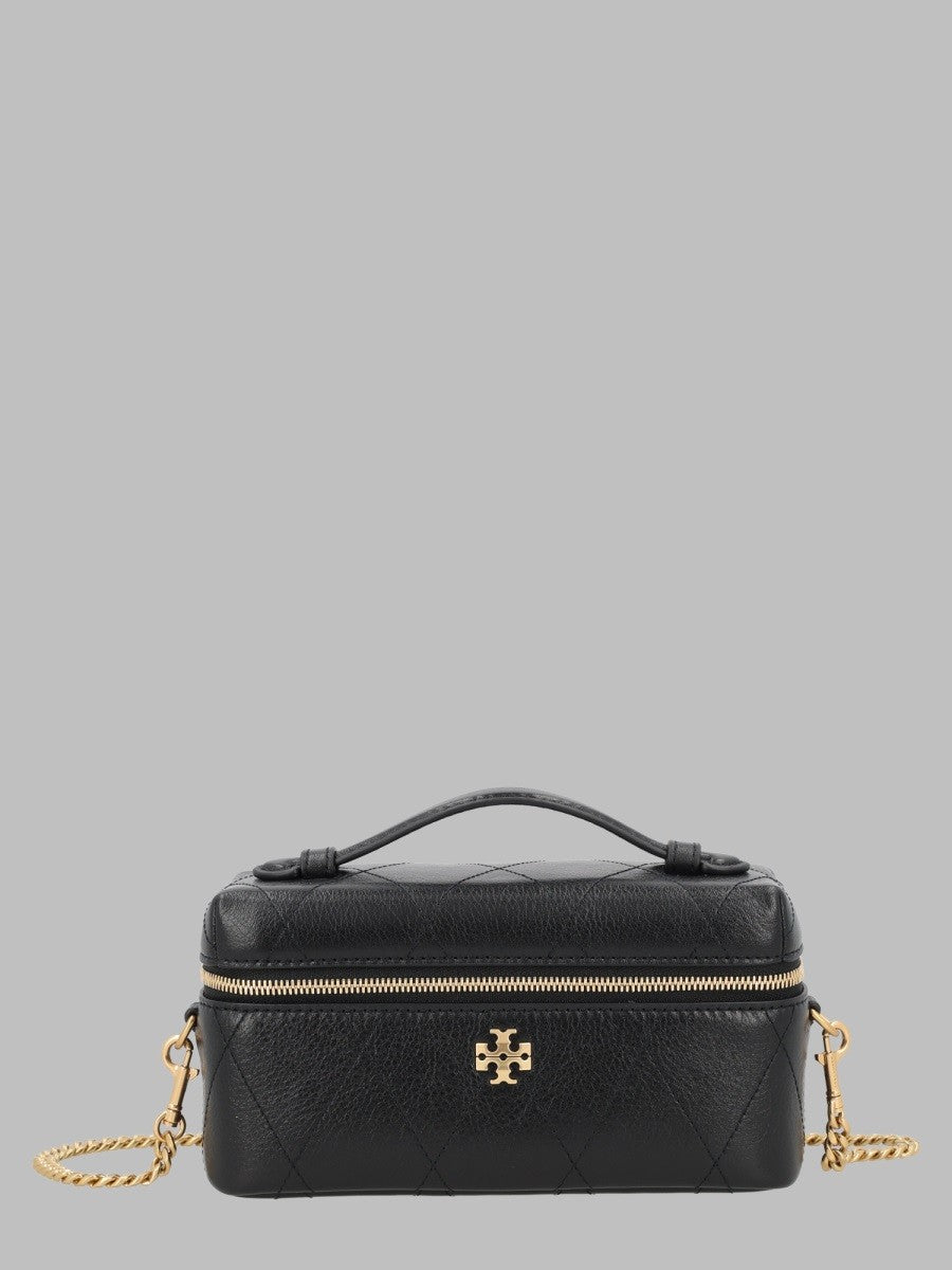 Tory Burch Women's Beauty Case Charlie Matelassé Black
