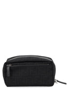 Fendi Men's Beauty Case with Doppia Zip Small Black, view 2