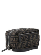 Fendi Men's Beauty Case with Doppia Zip Small Black, view 3