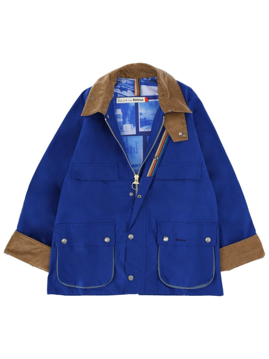 Barbour Men's Bedale Paul Smith Barbour Jacket Blue