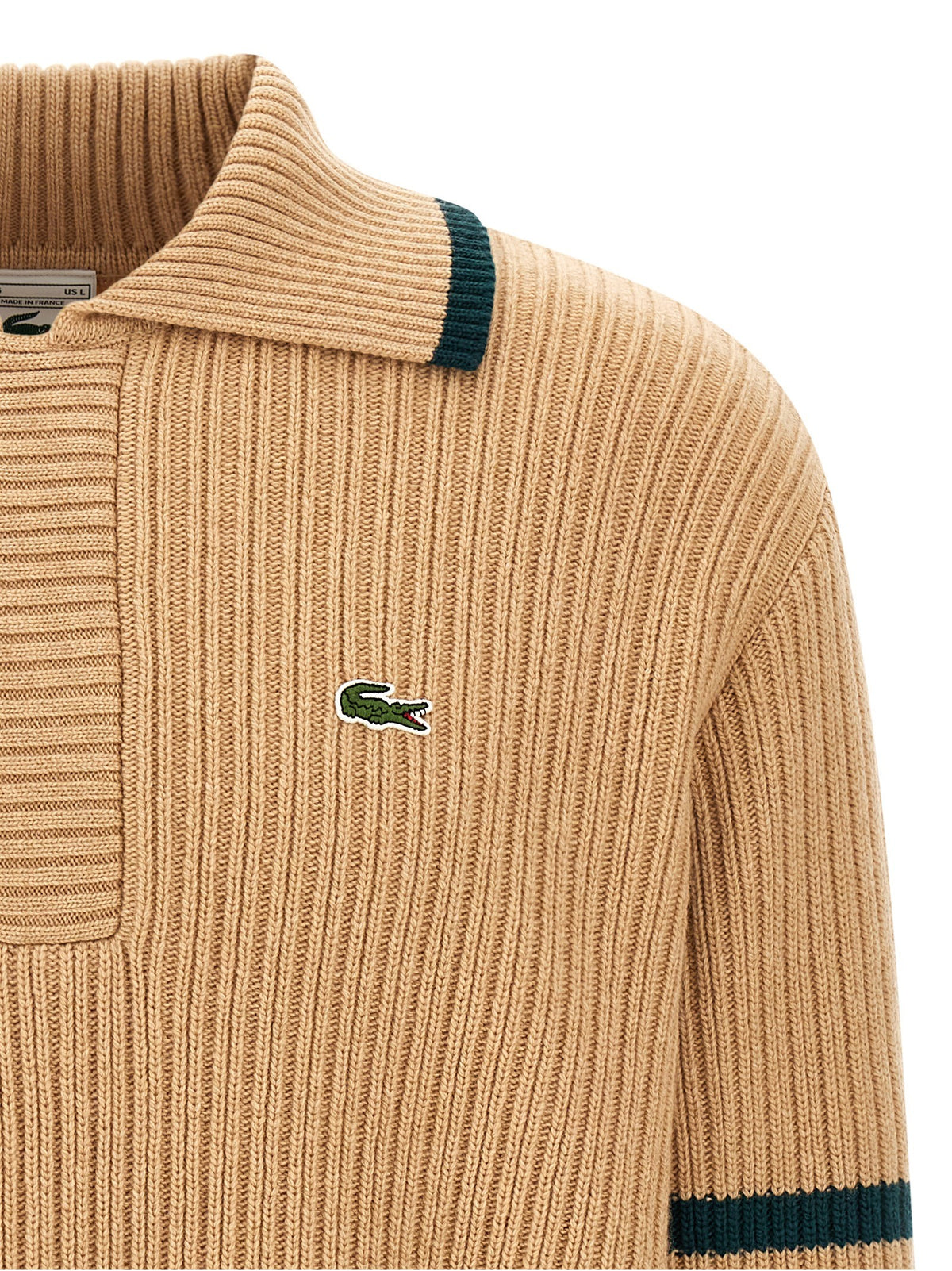 Lacoste Beige Archive Edition Sweater Beige, view 3