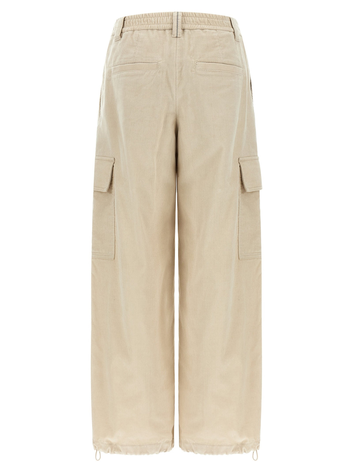 Brunello Cucinelli Beige Baggy Cargo Pants Beige