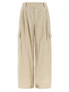 Brunello Cucinelli Beige Baggy Cargo Pants Beige