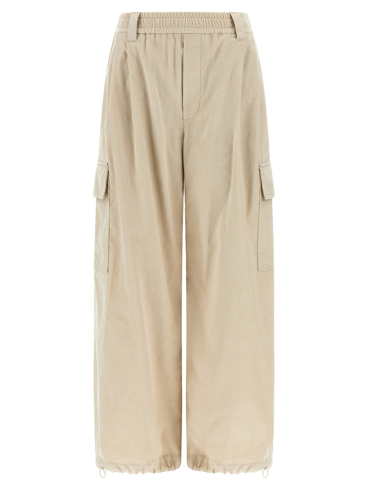 Brunello Cucinelli Beige Baggy Cargo Pants Beige
