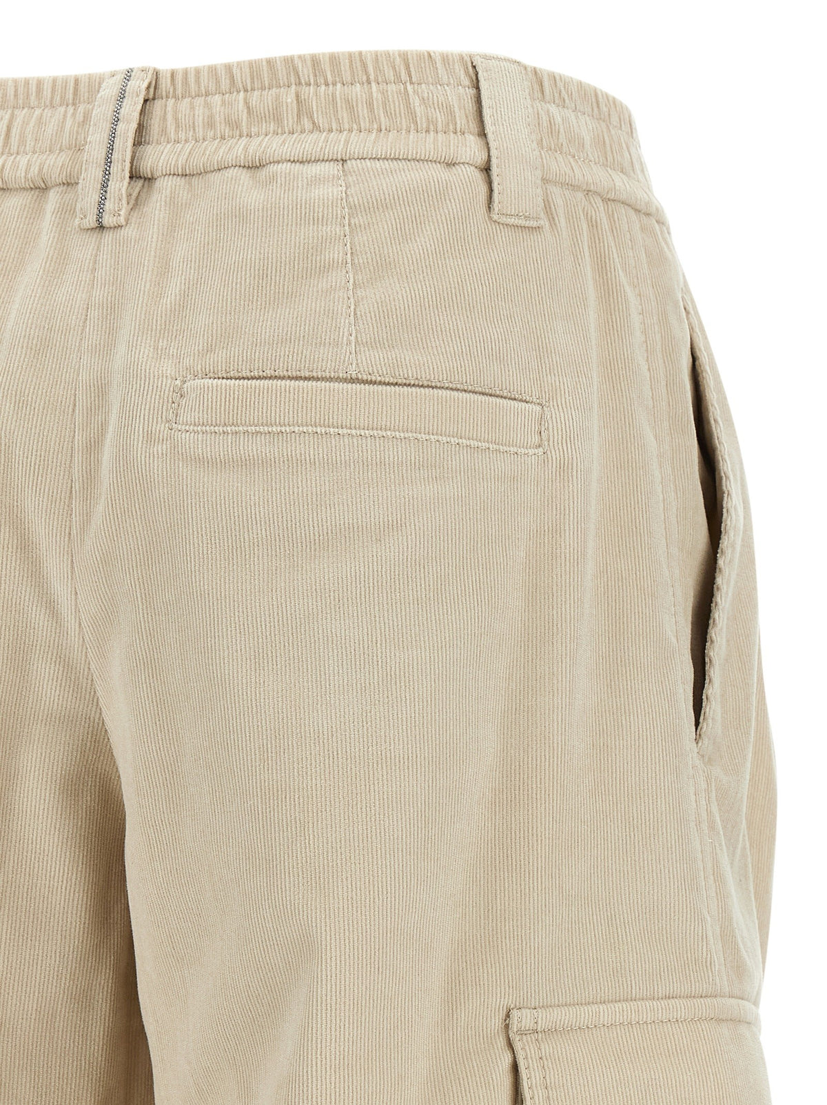 Brunello Cucinelli Beige Baggy Cargo Pants Beige