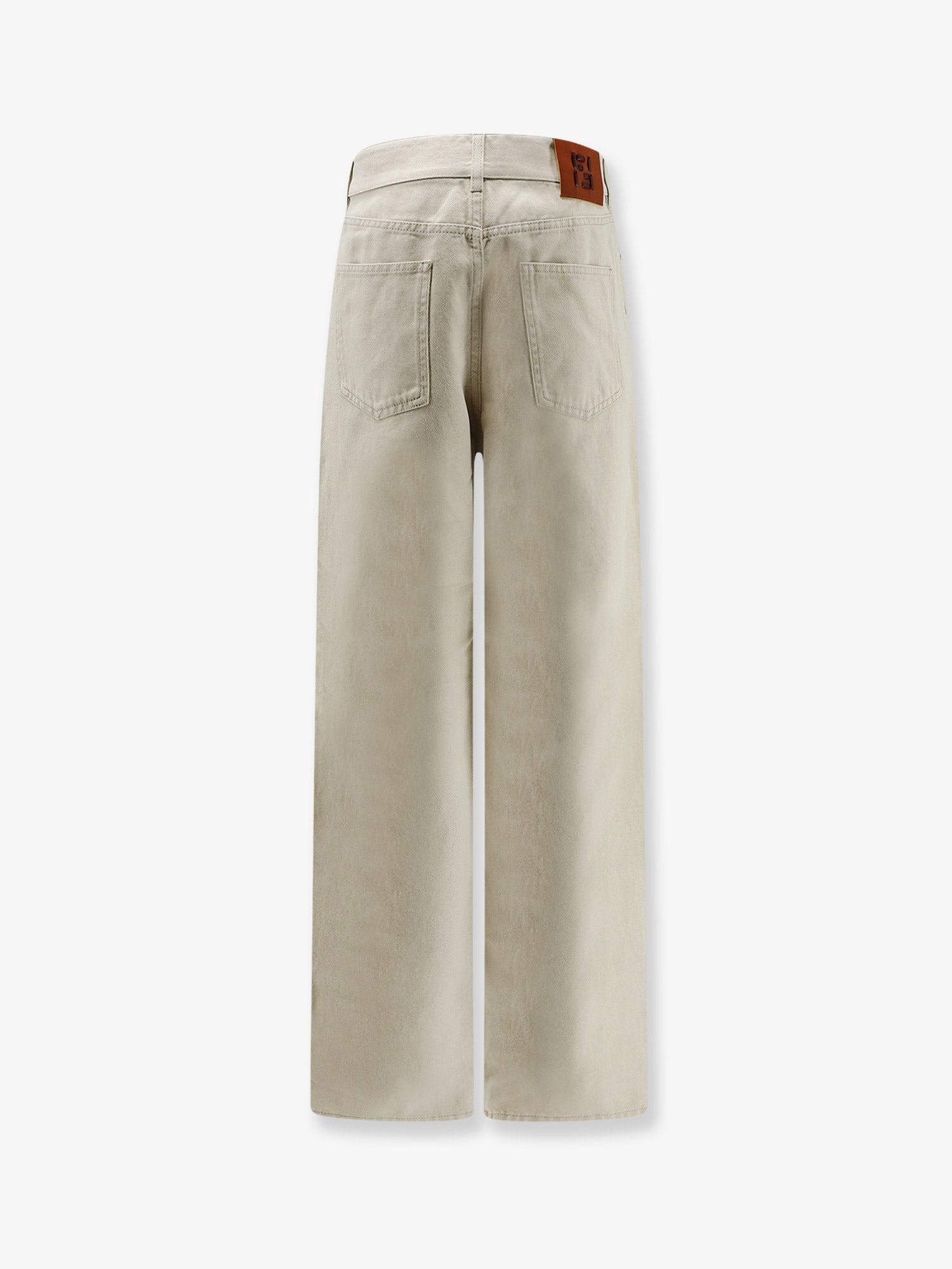 Fendi Women's Beige Denim Trousers GINESTRA 26