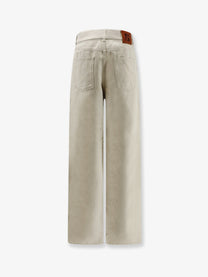 Fendi Women's Beige Denim Trousers GINESTRA 26