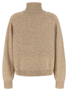 Ballantyne Beige Diamond Turtleneck Sweater Beige
