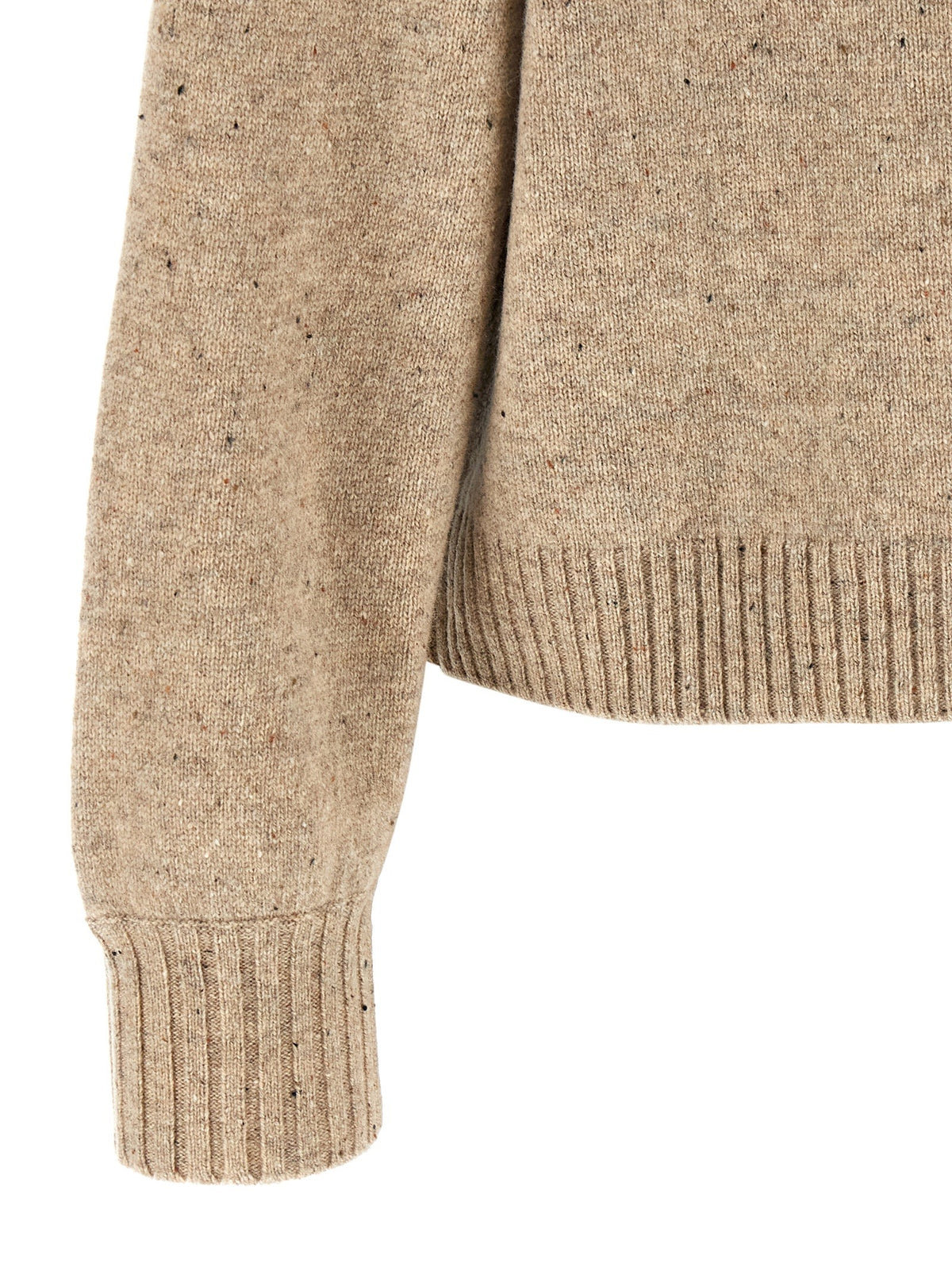 Ballantyne Beige Diamond Turtleneck Sweater Beige