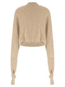 JACQUEMUS Beige Fiocco Sweater Beige