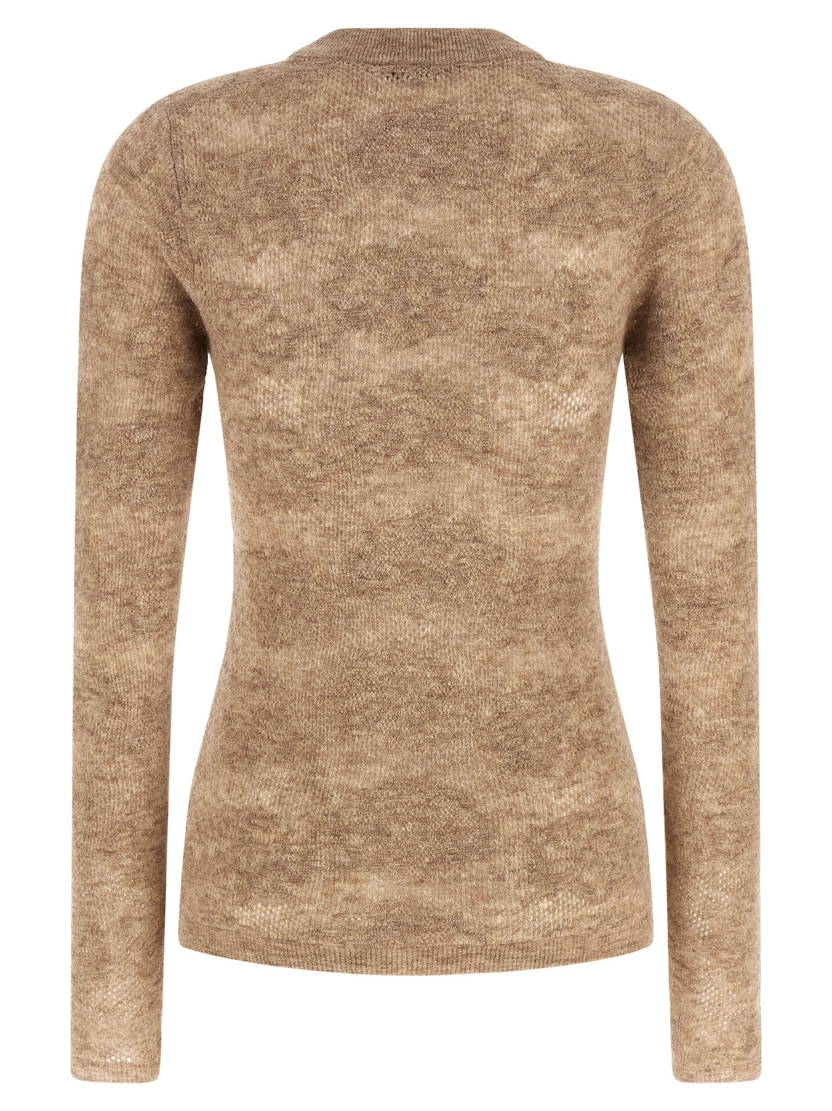 Brunello Cucinelli Beige Flower Lace Sweater Beige