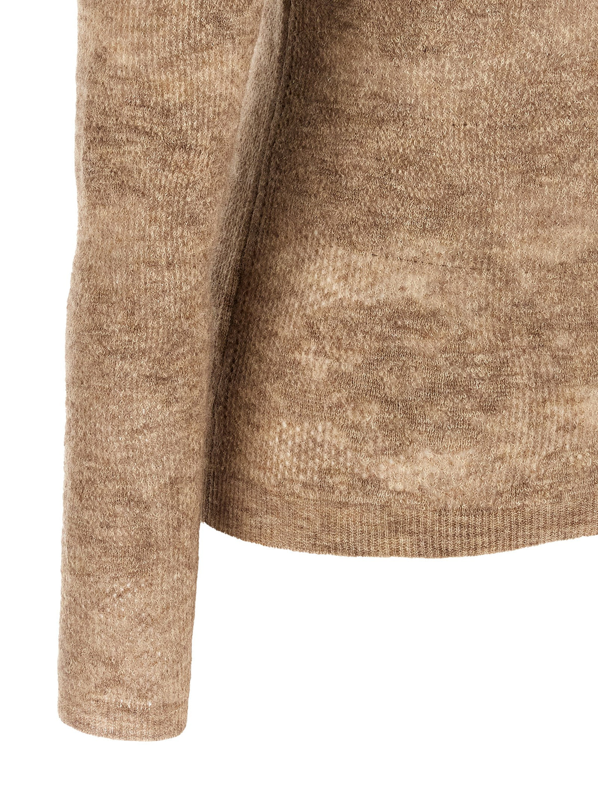 Brunello Cucinelli Beige Flower Lace Sweater Beige