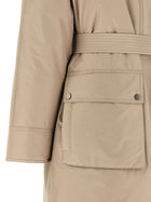 Brunello Cucinelli Beige Long Down Jacket Beige, view 5