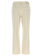 Brunello Cucinelli Beige Shiny Tab Jeans Beige