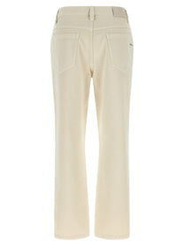 Brunello Cucinelli Beige Shiny Tab Jeans Beige