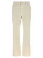 Brunello Cucinelli Beige Shiny Tab Jeans Beige