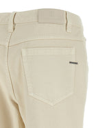 Brunello Cucinelli Beige Shiny Tab Jeans Beige