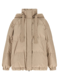 Brunello Cucinelli Beige Taffeta Down Jacket Beige