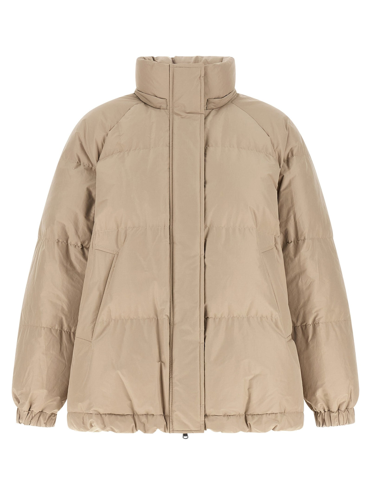Brunello Cucinelli Beige Taffeta Down Jacket Beige, view 2