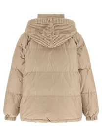 Brunello Cucinelli Beige Taffeta Down Jacket Beige, view 3