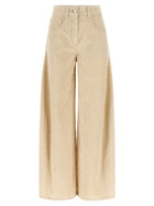Brunello Cucinelli Beige Wide Pants Beige